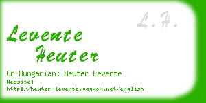 levente heuter business card